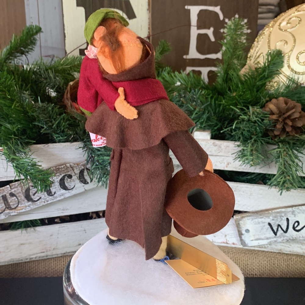 🎁 Rare 1991 Annalee 10" Dickens Bob Cratchet with 5" Tiny Tim with Brass Plaque - Picture 2 of 8